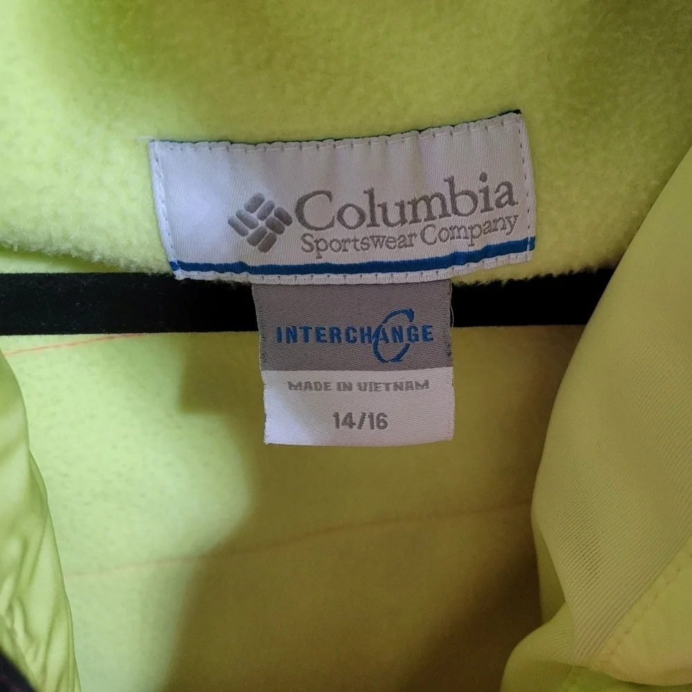 Columbia Omni Tech Interchange Bugaboo Jacket Youth Size 14/16 LIGHT STAINING